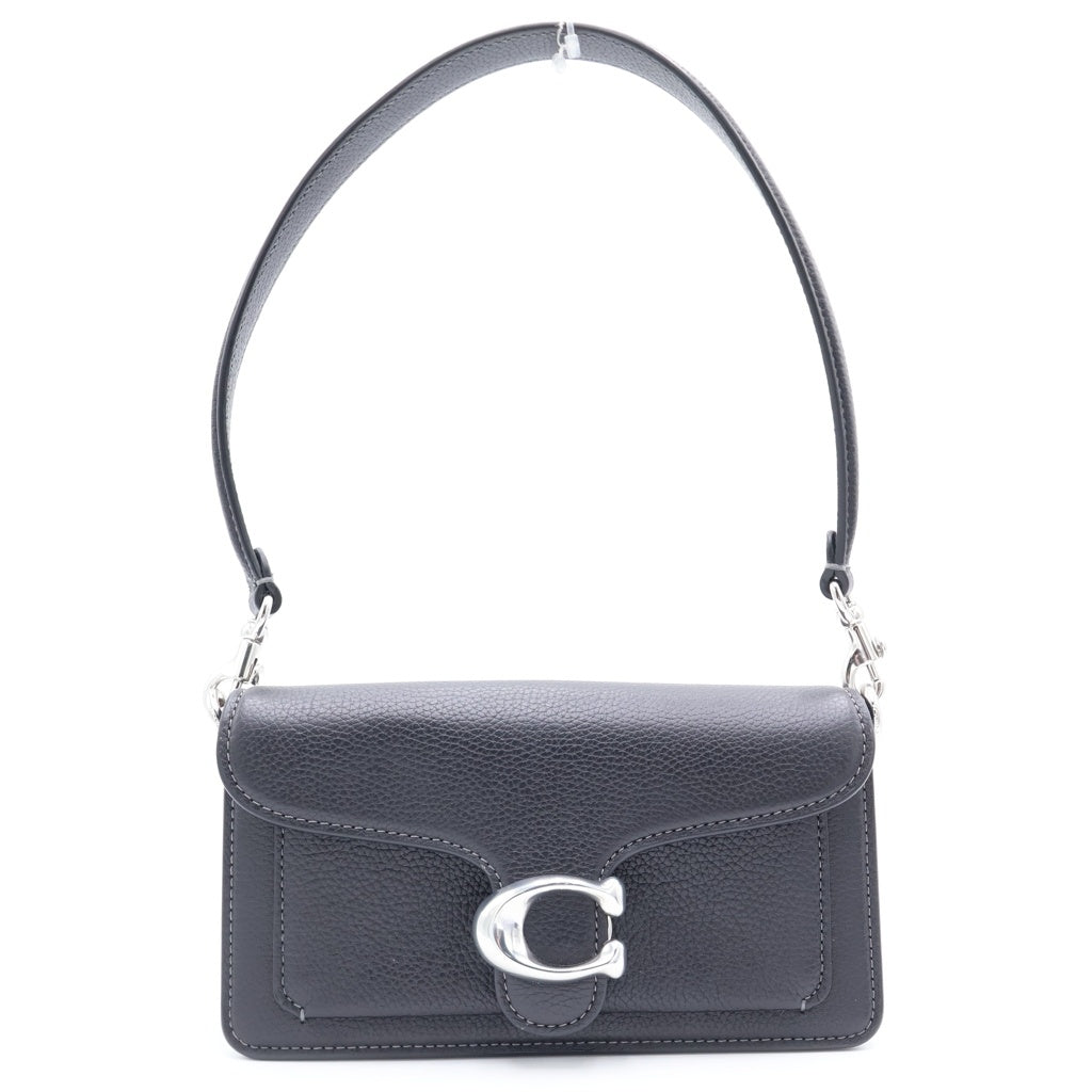 COACH(コーチ) タビー ショルダーバッグ ブラック レザー シルバー金具 レディース