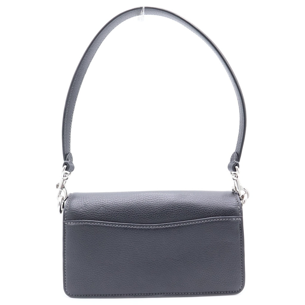 COACH(コーチ) タビー ショルダーバッグ ブラック レザー シルバー金具 レディース