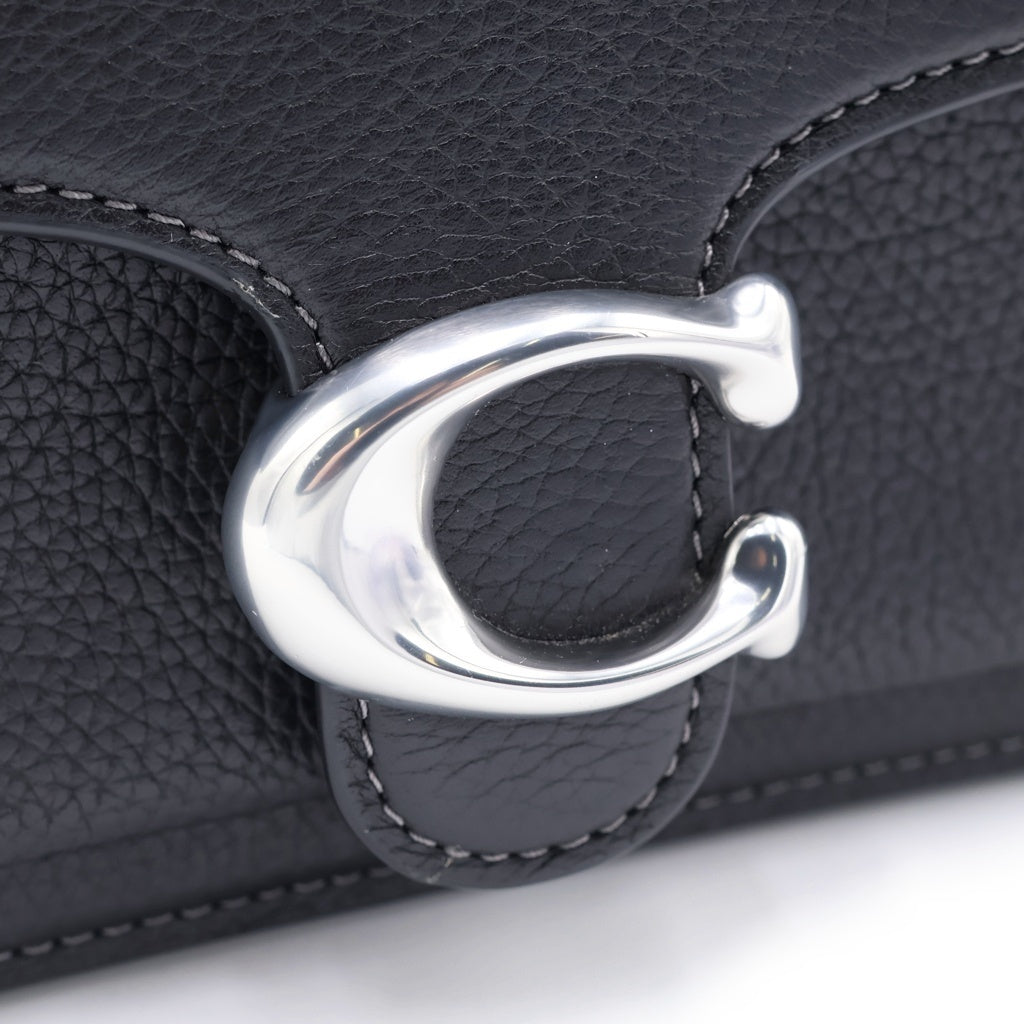 COACH(コーチ) タビー ショルダーバッグ ブラック レザー シルバー金具 レディース