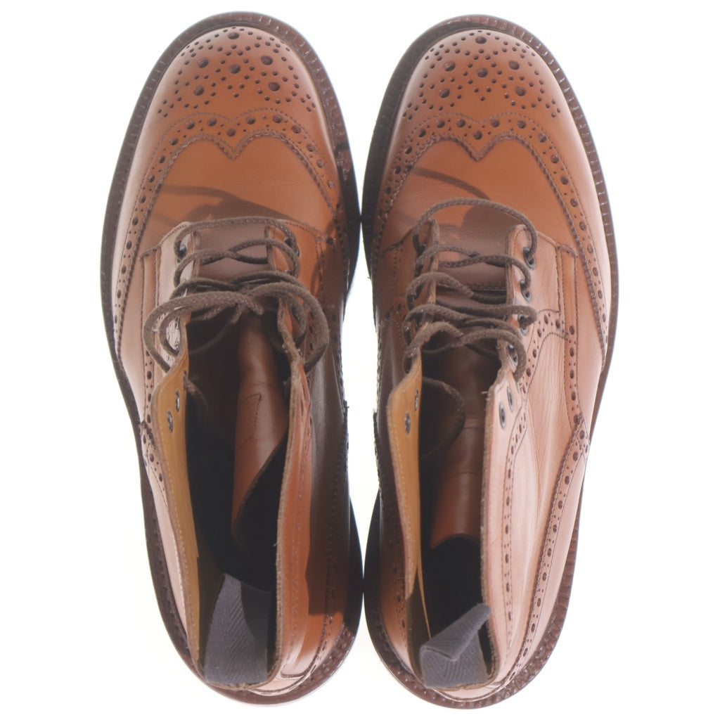 Tricker's(トリッカーズ) MALTON モールトン メダリオン ブローグ カントリー ショートブーツ シューズ ブラウン M2508