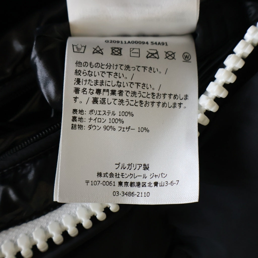 MONCLER(モンクレール) 21AW IDIL GIUBBOTTO アイディール ダウンジャケット ブラック #1 G20911A00094 54A91
