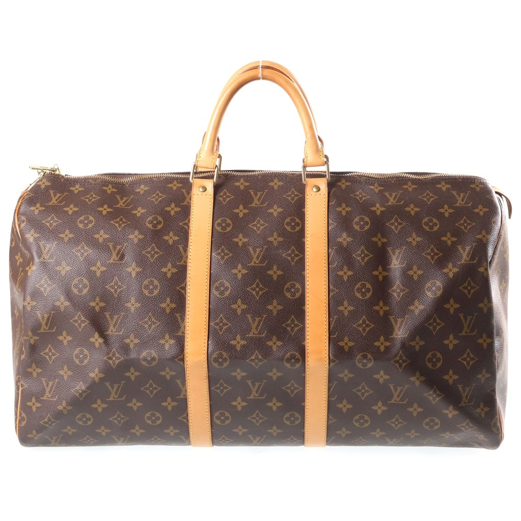 LOUIS VUITTON(ルイヴィトン) モノグラム キーポル55 ハンドバッグ ボストンバッグ ブラウン PVC×レザー M41424