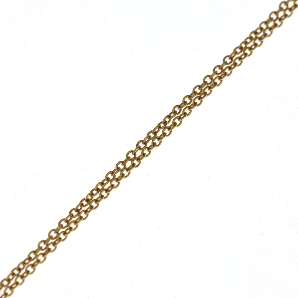 TIFFANY & Co.(ティファニー) エルサペレッティ オープンハート 5Pダイヤ ネックレス ペンダント チェーン イエローゴールド Au750YG レディース