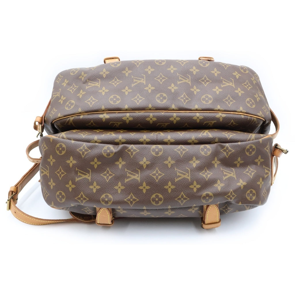 LOUIS VUITTON(ルイヴィトン) モノグラム ソミュール43 ショルダーバッグ ブラウン PVC×レザー M42252 レディース