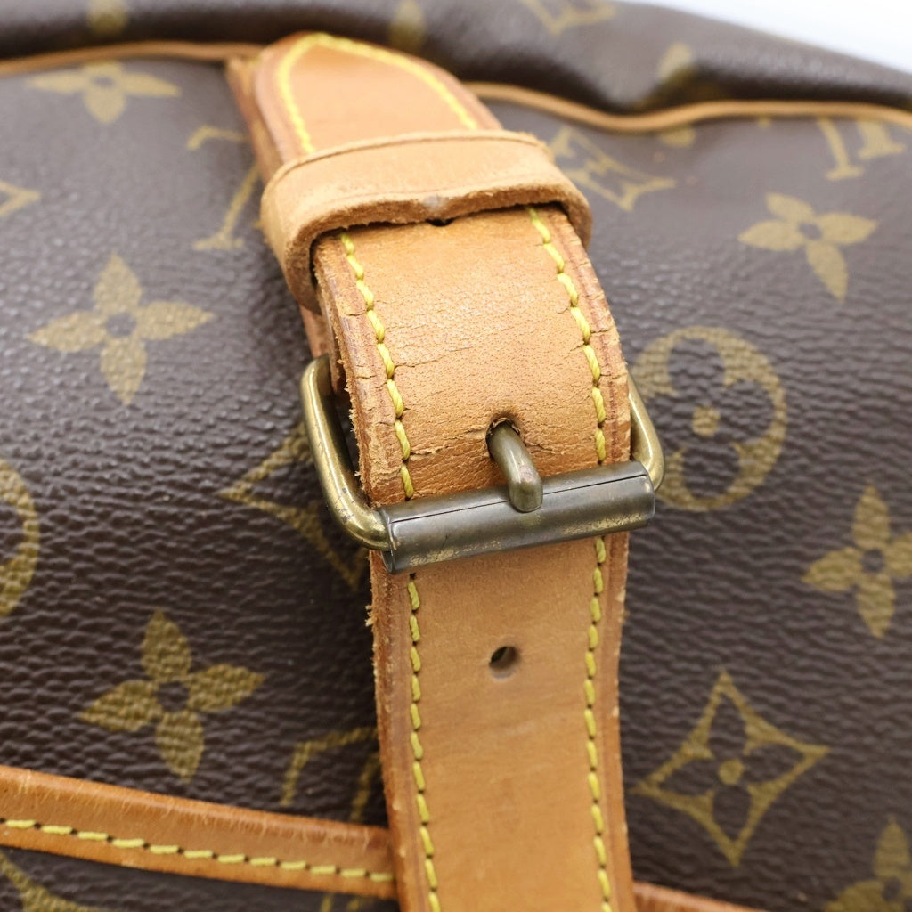 LOUIS VUITTON(ルイヴィトン) モノグラム ソミュール43 ショルダーバッグ ブラウン PVC×レザー M42252 レディース