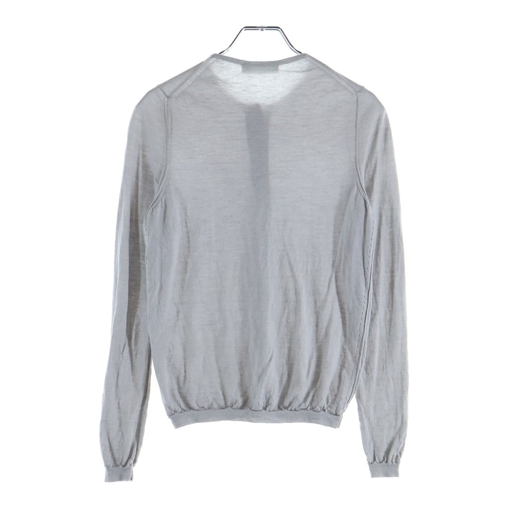 Cruciani(クルチアーニ) カシミヤ×シルク ニット 長袖 カーディガン #40 グレー レディース