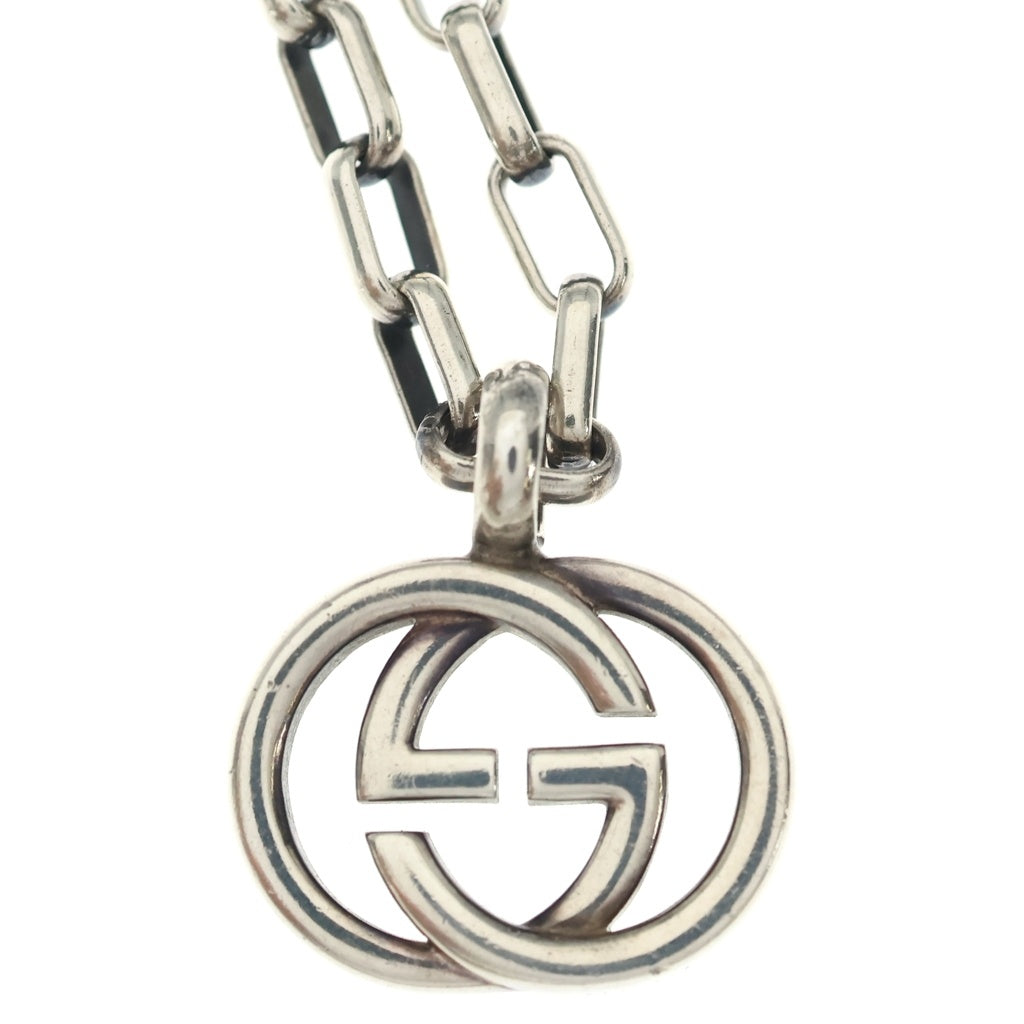 GUCCI(グッチ) インターロッキングG ネックレス ペンダント チェーン シルバー Sv925 レディース
