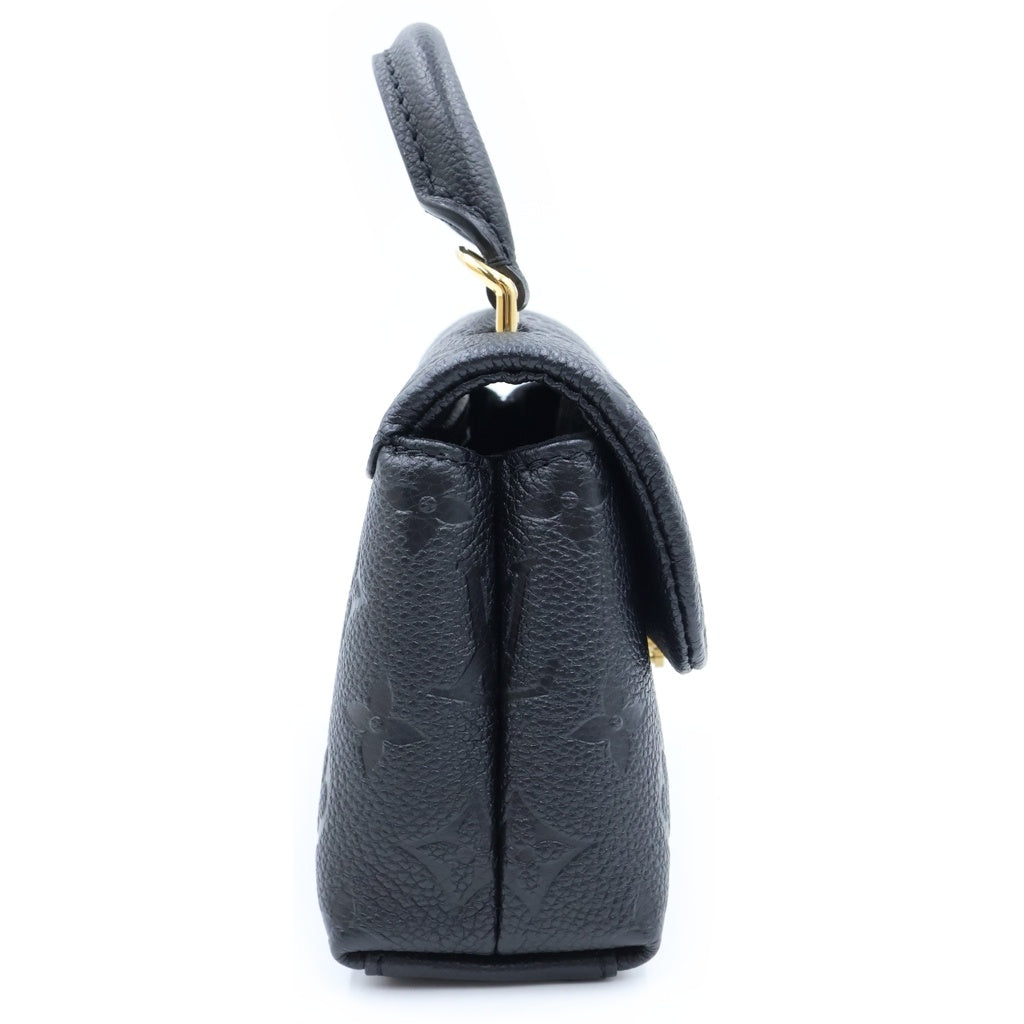 LOUIS VUITTON(ルイヴィトン) モノグラムアンプラント ナノマドレーヌ ハンドバッグ ショルダーバッグ ブラック レザー M12144 レディース