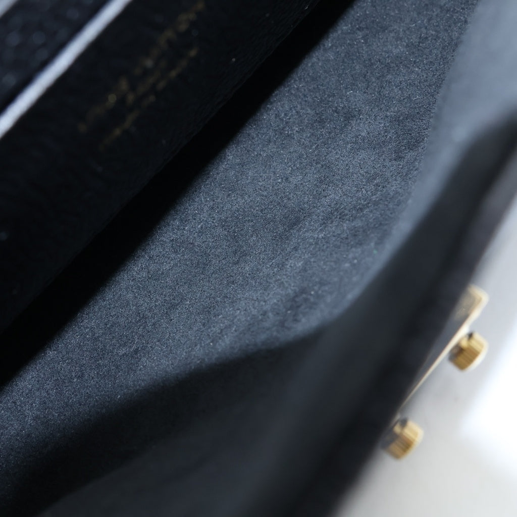 LOUIS VUITTON(ルイヴィトン) モノグラムアンプラント ナノマドレーヌ ハンドバッグ ショルダーバッグ ブラック レザー M12144 レディース