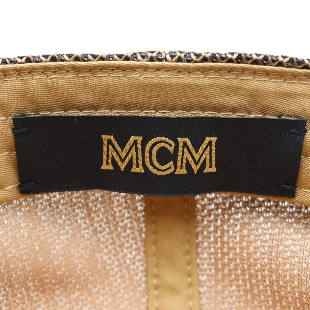 MCM(エム シー エム) ヴィセトス・モノグラム柄 ロゴ メッシュベースボールキャップ ブラウン