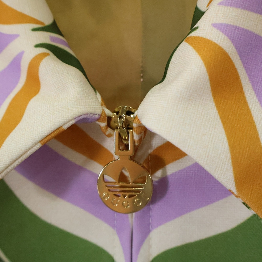 GUCCI(グッチ) 22SS ×adidas Trefoil Print Jacket アディダス トレフォイルプリント トラックジャケット 691425 マルチ レディース