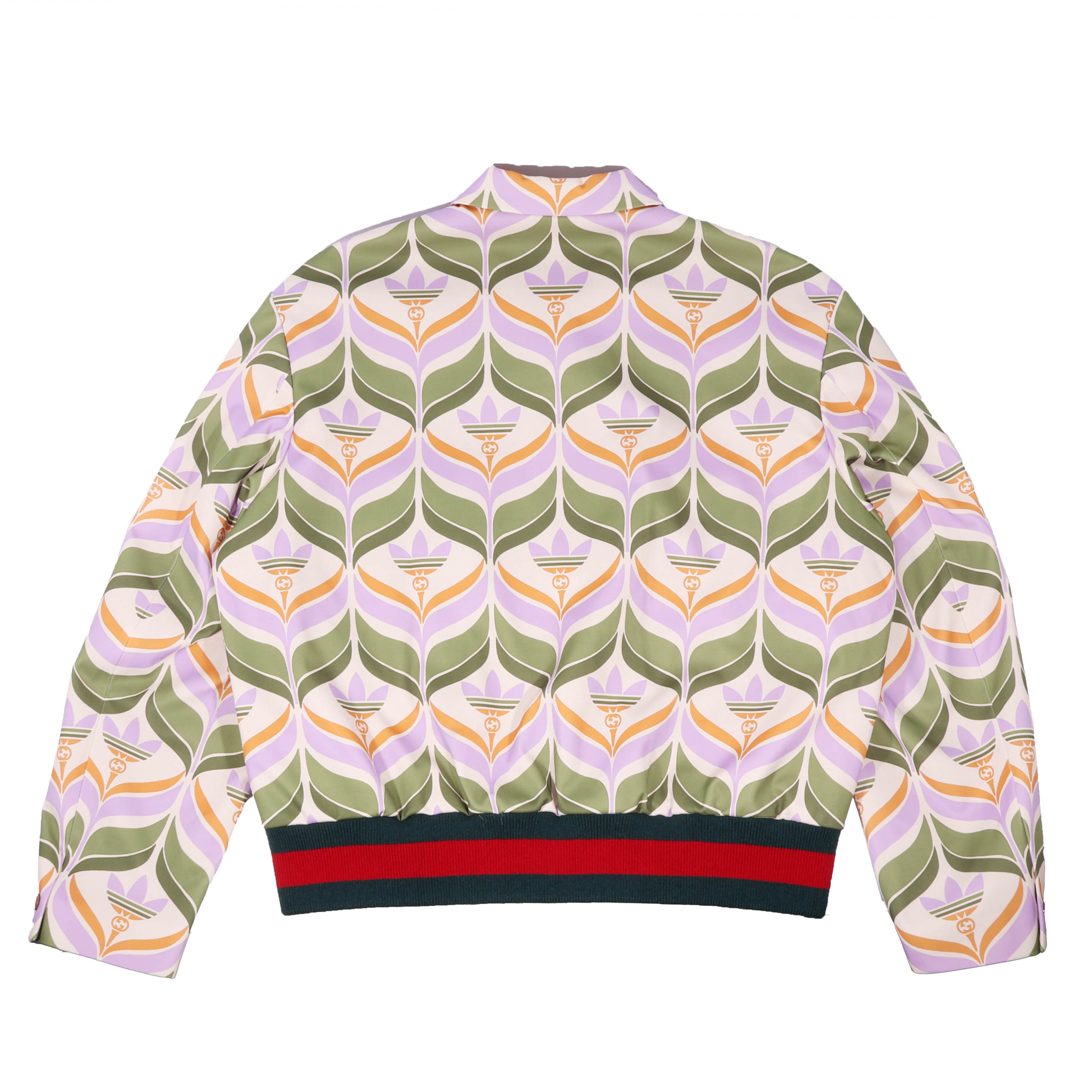GUCCI(グッチ) 22SS ×adidas Trefoil Print Jacket アディダス トレフォイルプリント トラックジャケット 691425 マルチ レディース