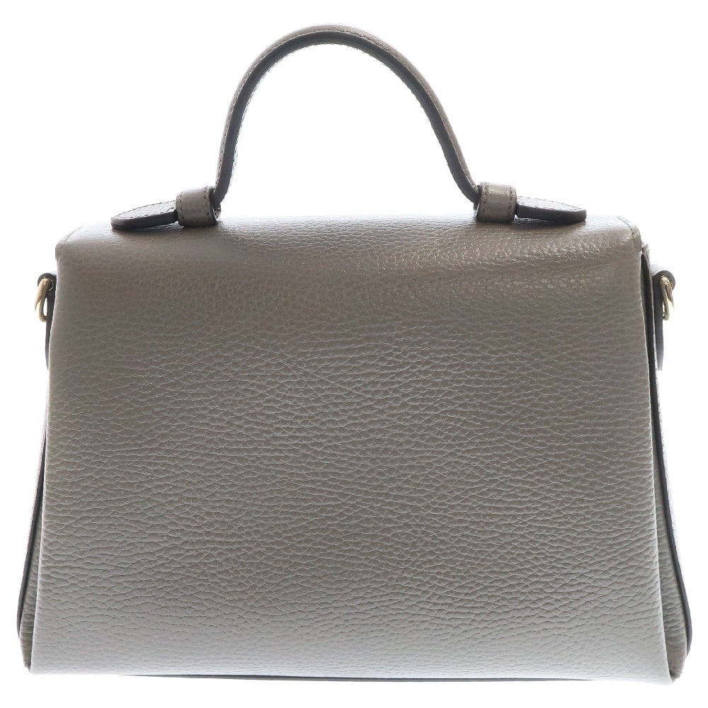 GUCCI(グッチ) インターロッキングG 2wayショルダーバッグ グレー レザー ハンドバッグ ショルダーバッグ 510302