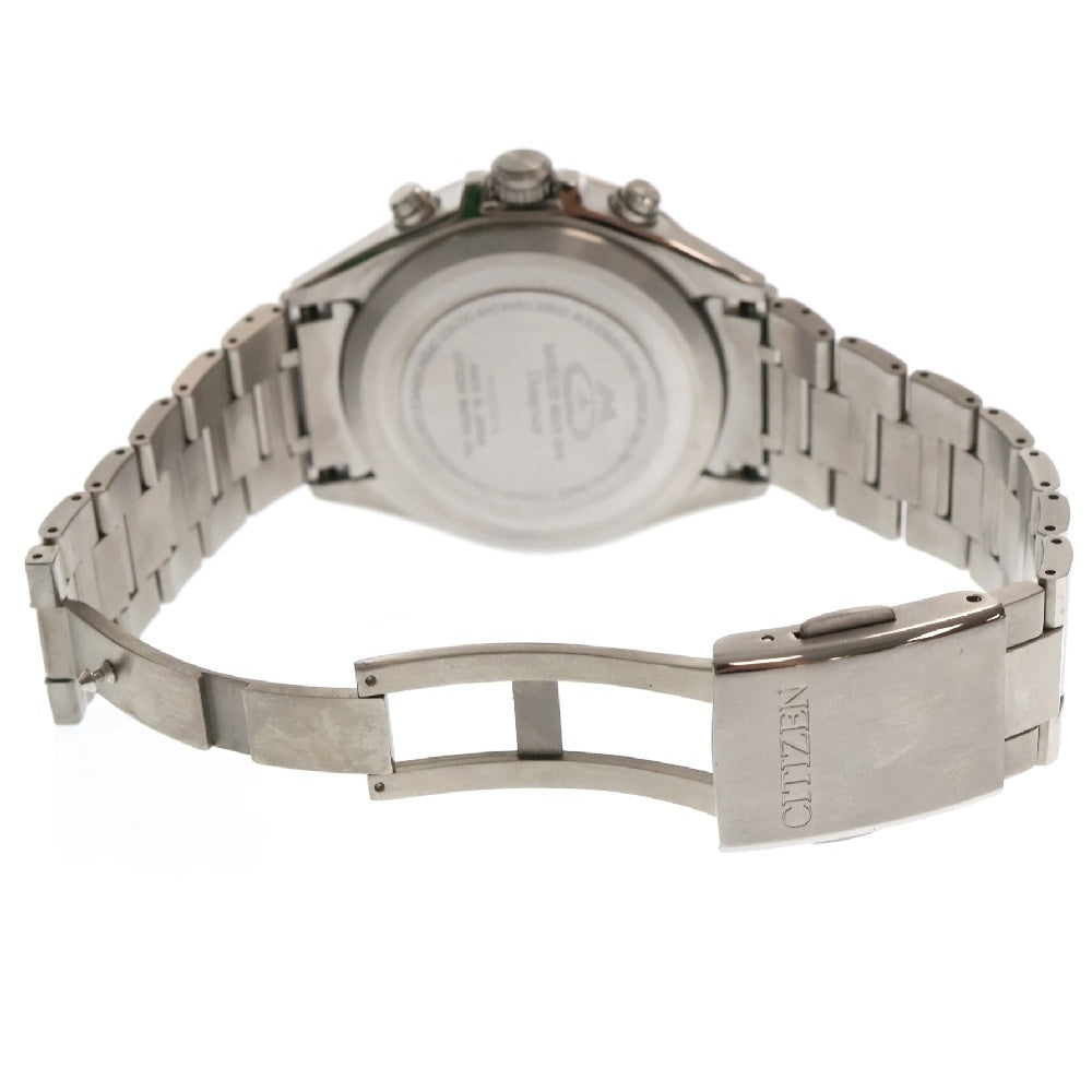 CITIZEN(シチズン) エコドライブ アテッサ ダブルダイレクトフライト 青文字盤 Ti チタン SS/AT CC4000-59L メンズ 腕時計