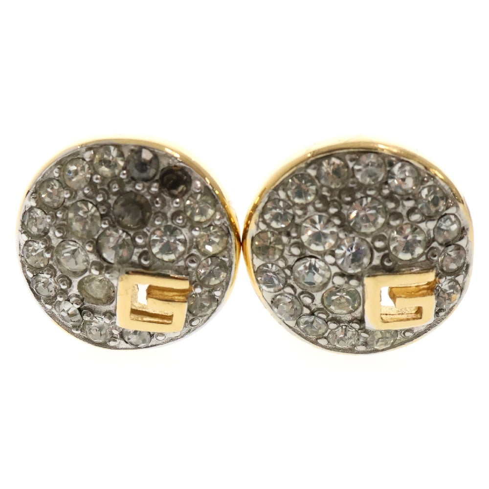 GIVENCHY(ジバンシィ) Gロゴ ラインストーン イヤリング GP ゴールド アクセサリー