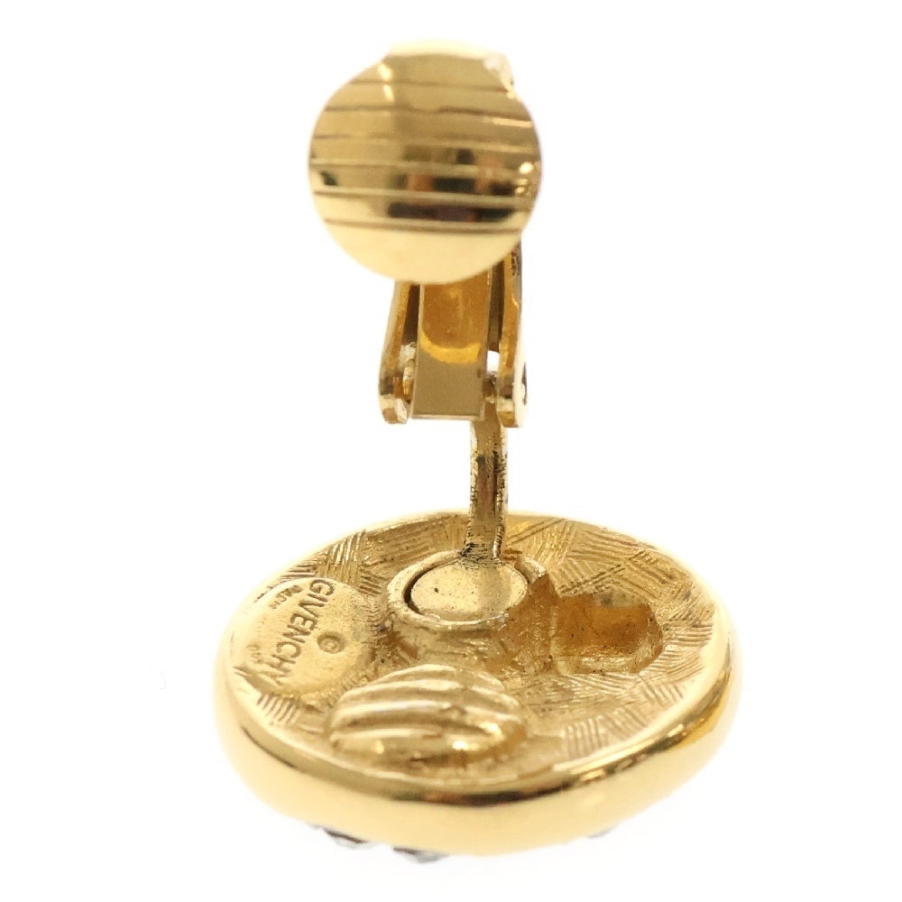 GIVENCHY(ジバンシィ) Gロゴ ラインストーン イヤリング GP ゴールド アクセサリー