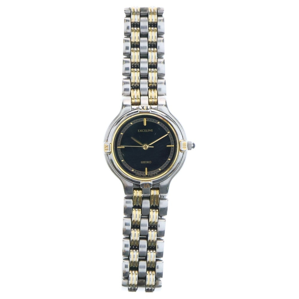 SEIKO(セイコー) 5E31-6C00 ドルチェ 黒文字盤 SS/QZ ステンレス クォーツ 腕時計