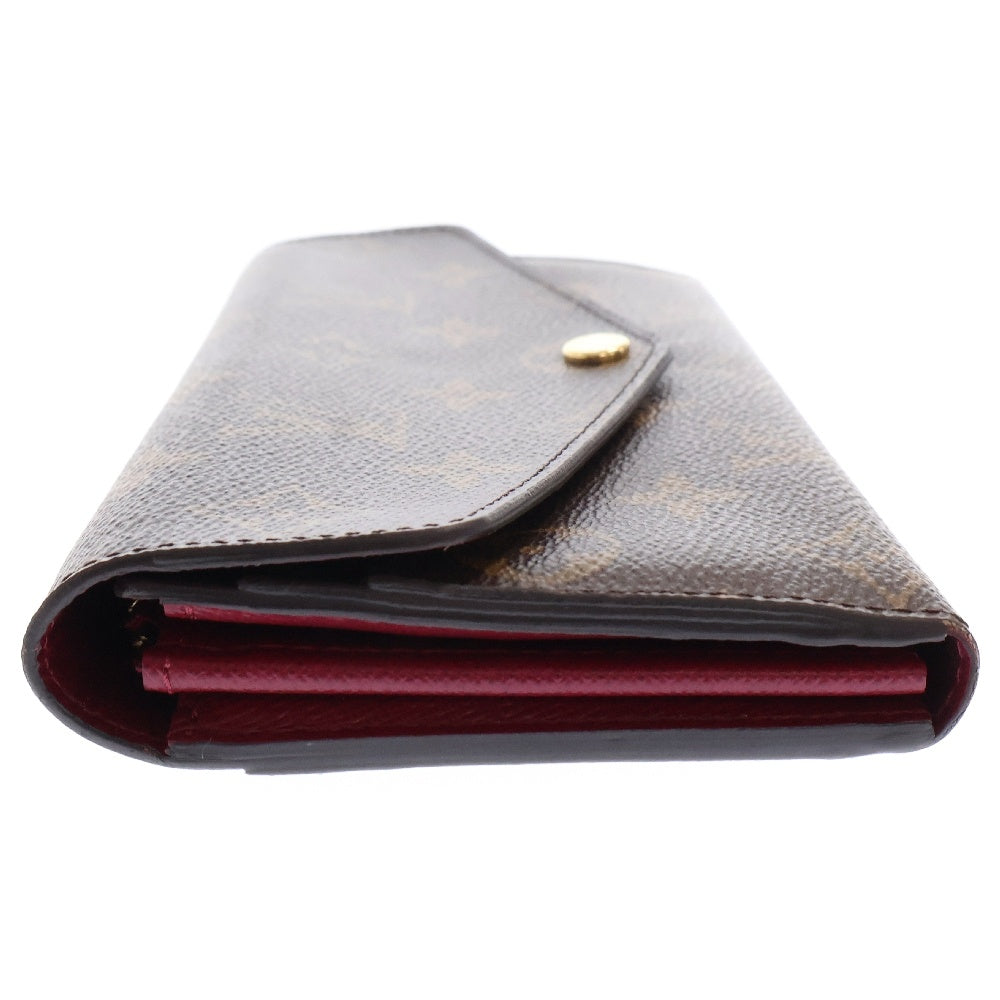 LOUIS VUITTON(ルイヴィトン) モノグラム ポルトフォイユ・サラ ロングウォレット 長財布 ブラウン ゴールド金具 レザー×PVC M62234
