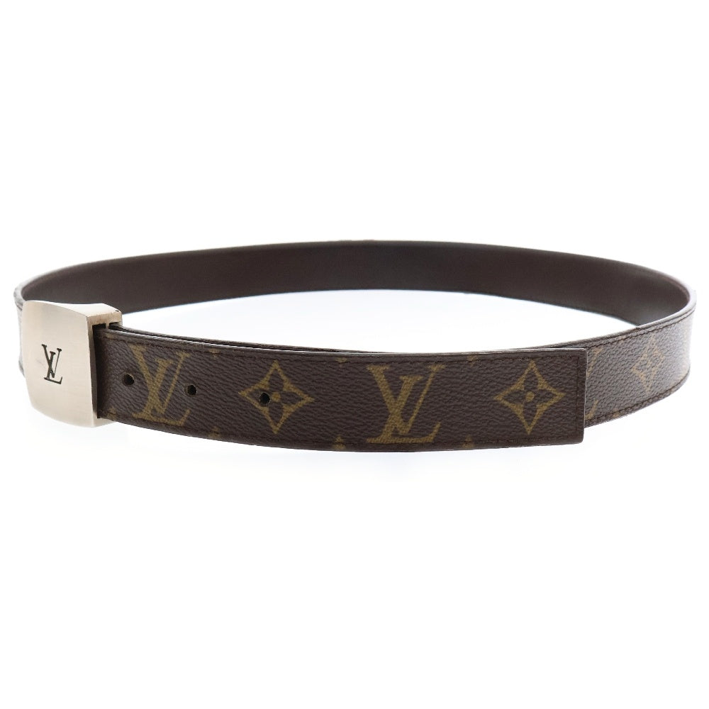 LOUIS VUITTON(ルイヴィトン) モノグラム サンチュール LV カット ベルト ブラウン PVCレザー M6888V