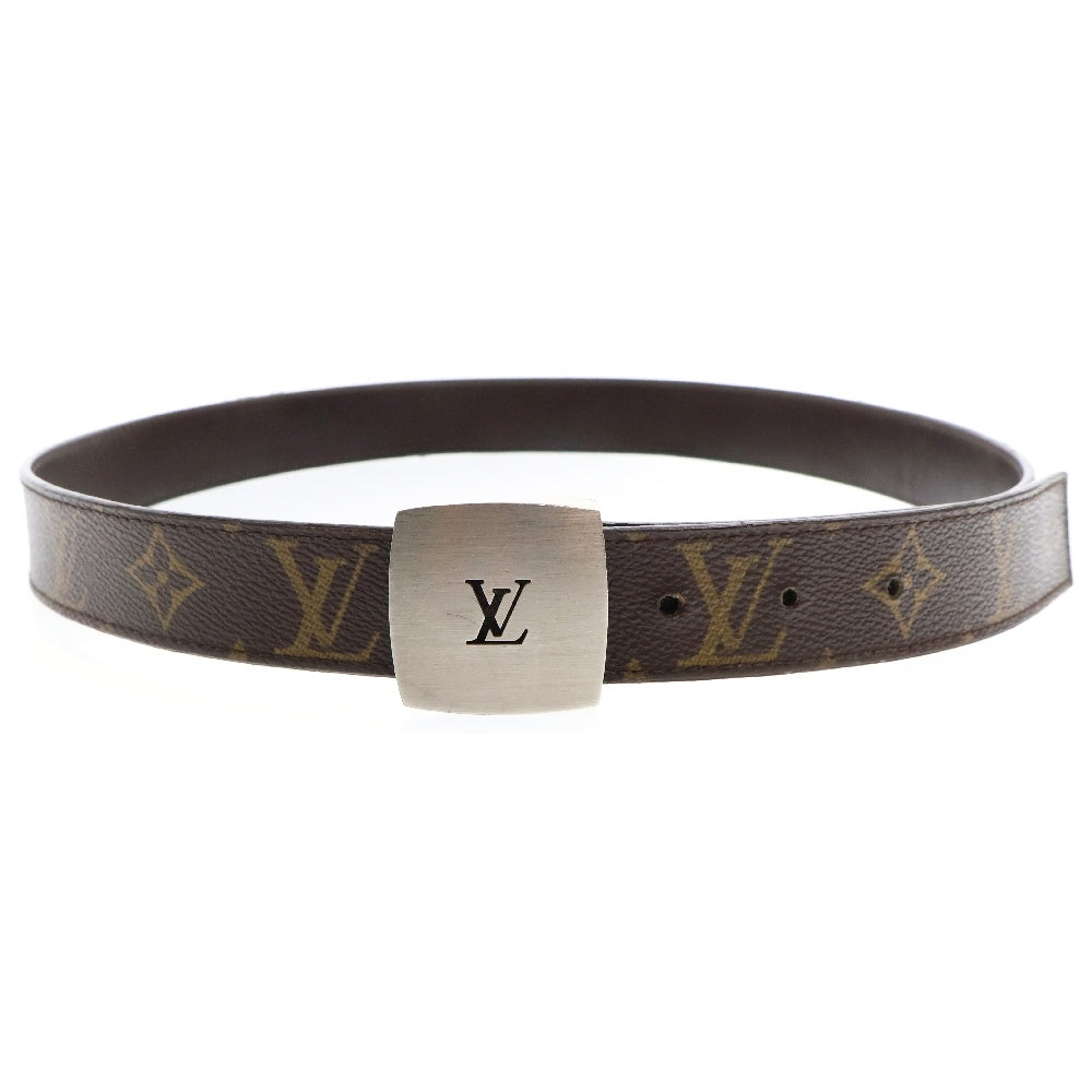 LOUIS VUITTON(ルイヴィトン) モノグラム サンチュール LV カット ベルト ブラウン PVCレザー M6888V