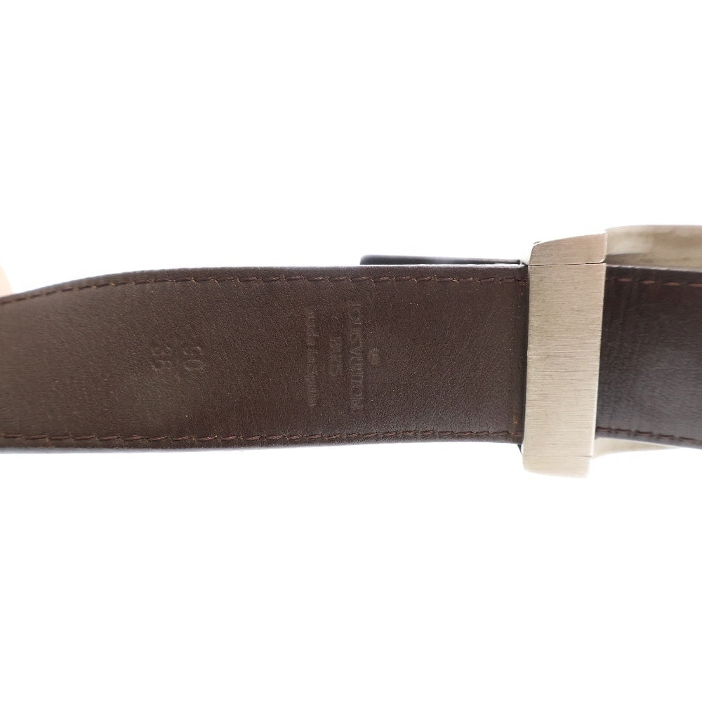 LOUIS VUITTON(ルイヴィトン) モノグラム サンチュール LV カット ベルト ブラウン PVCレザー M6888V