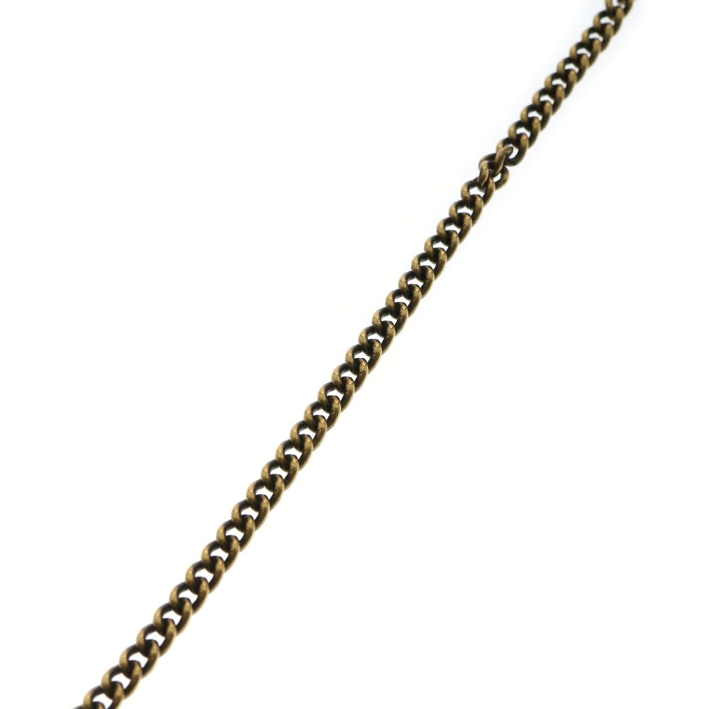 BALENCIAGA(バレンシアガ) Typo Valentine chain necklace ロゴチェーンネックレス ゴールド