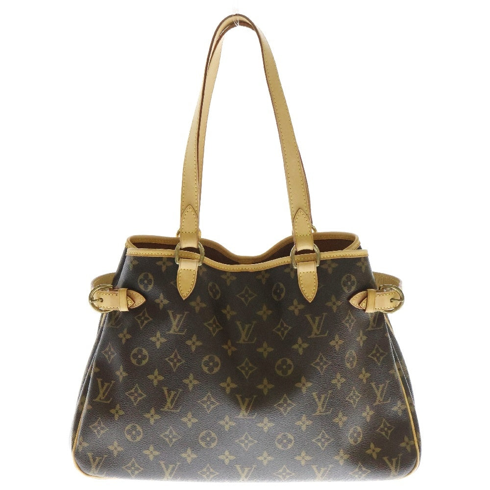 LOUIS VUITTON(ルイヴィトン) モノグラム バティニョール オリゾンタル トートバッグ ハンドバッグ 肩掛けバッグ ゴールド金具 ブラウン レザー×PVC M51154