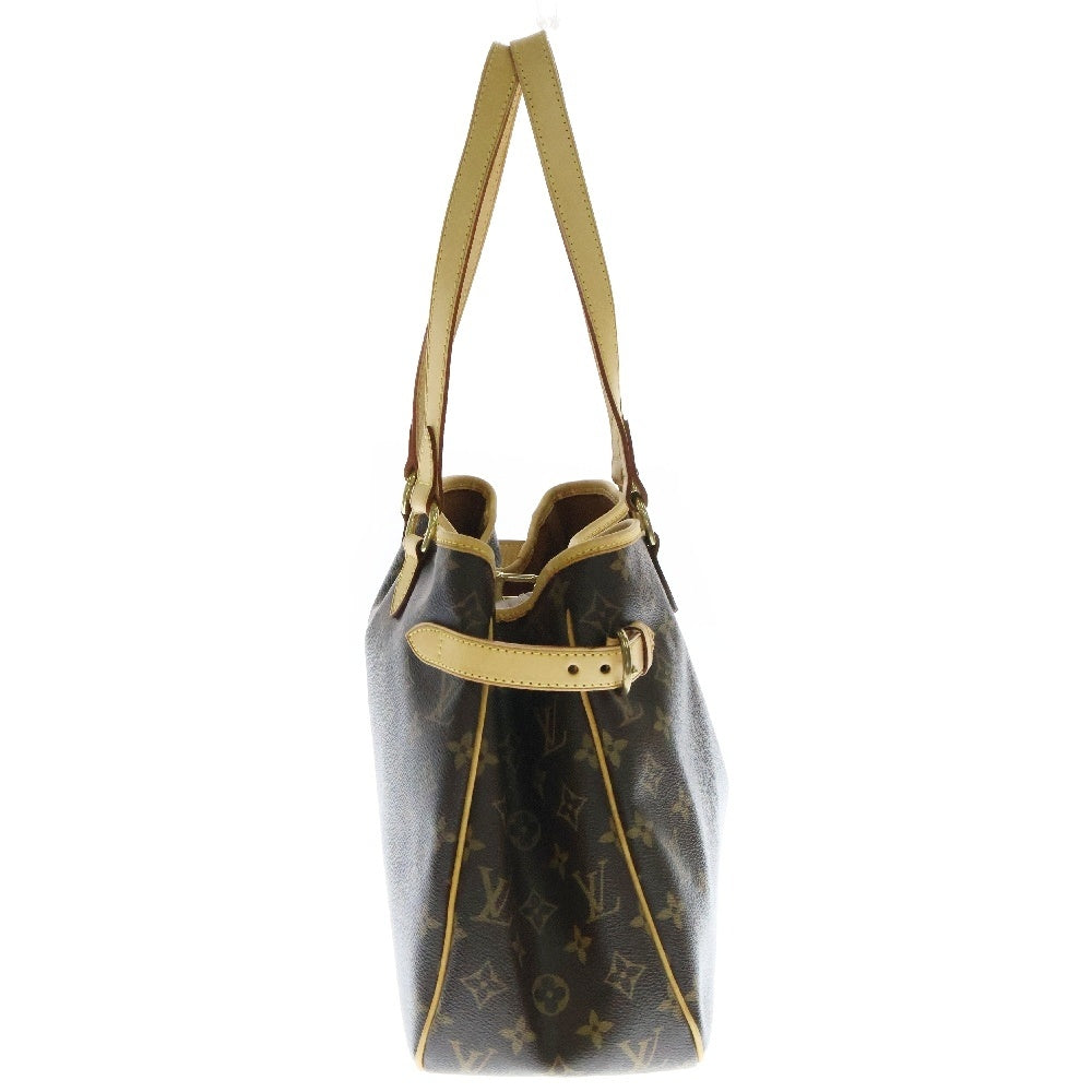 LOUIS VUITTON(ルイヴィトン) モノグラム バティニョール オリゾンタル トートバッグ ハンドバッグ 肩掛けバッグ ゴールド金具 ブラウン レザー×PVC M51154