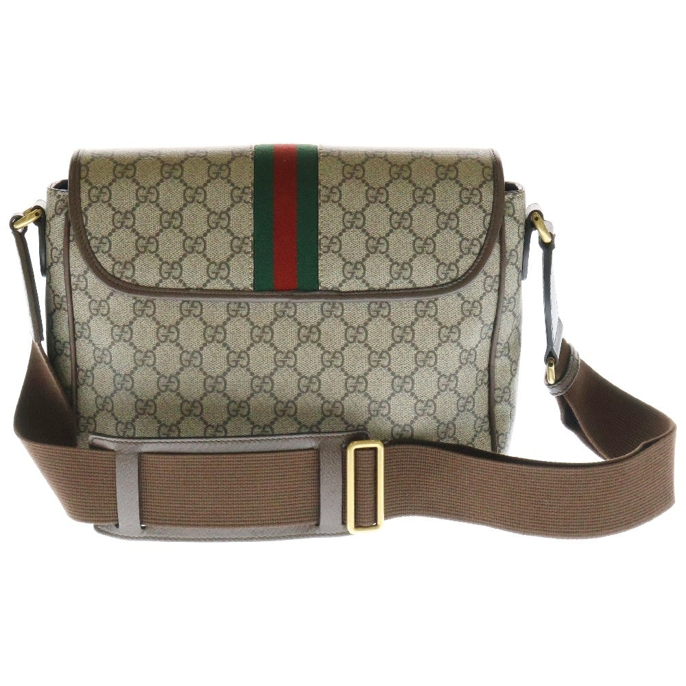 GUCCI(グッチ) GGスプリーム オフィディア ミィディアム メッセンジャーバッグ ベージュ PVCレザー 761741