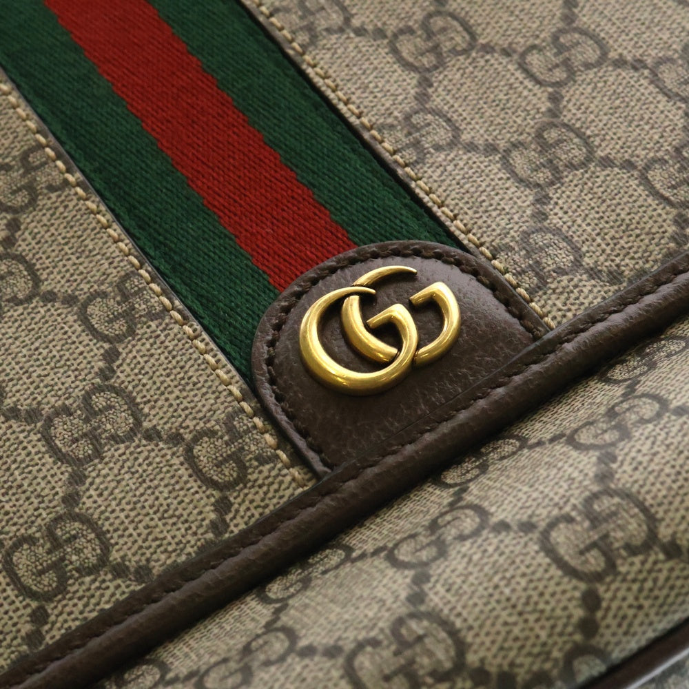 GUCCI(グッチ) GGスプリーム オフィディア ミィディアム メッセンジャーバッグ ベージュ PVCレザー 761741