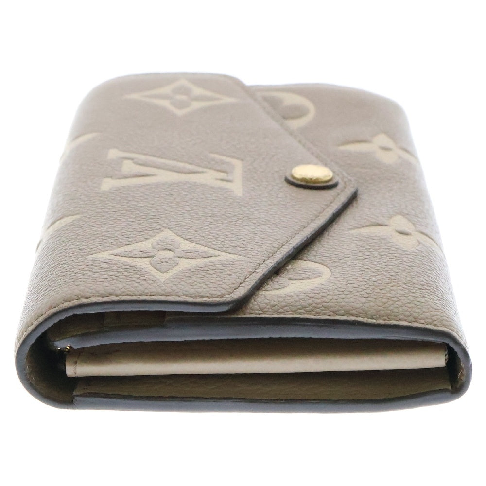 LOUIS VUITTON(ルイヴィトン) アンプラント ポルトフォイユ サラ NM ロングウォレット 長財布 カードケース ベージュレザー ゴールド金具 M81049