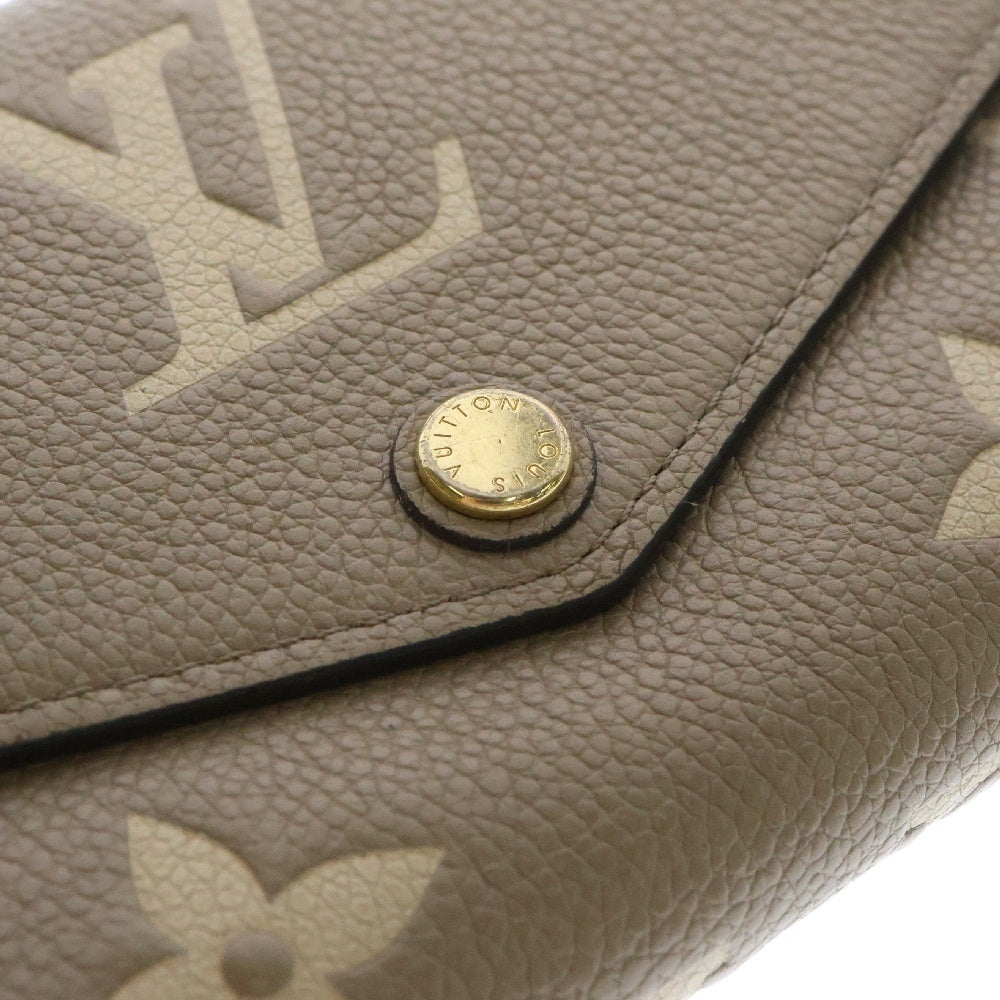 LOUIS VUITTON(ルイヴィトン) アンプラント ポルトフォイユ サラ NM ロングウォレット 長財布 カードケース ベージュレザー ゴールド金具 M81049