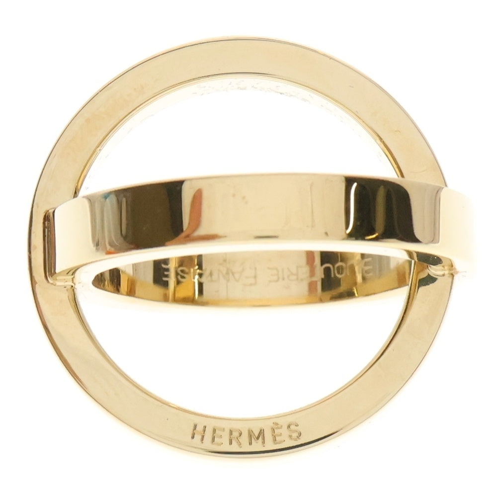 HERMES(エルメス) クロス スカーフリング ゴールド GP