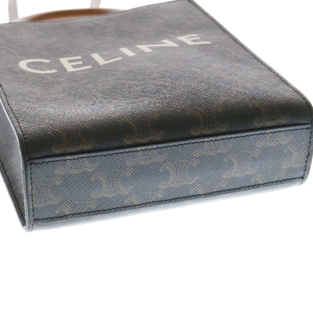 CELINE(セリーヌ) トリオンフ ミニバーティカルカバ ショルダーバッグ ブラウン PVCレザー