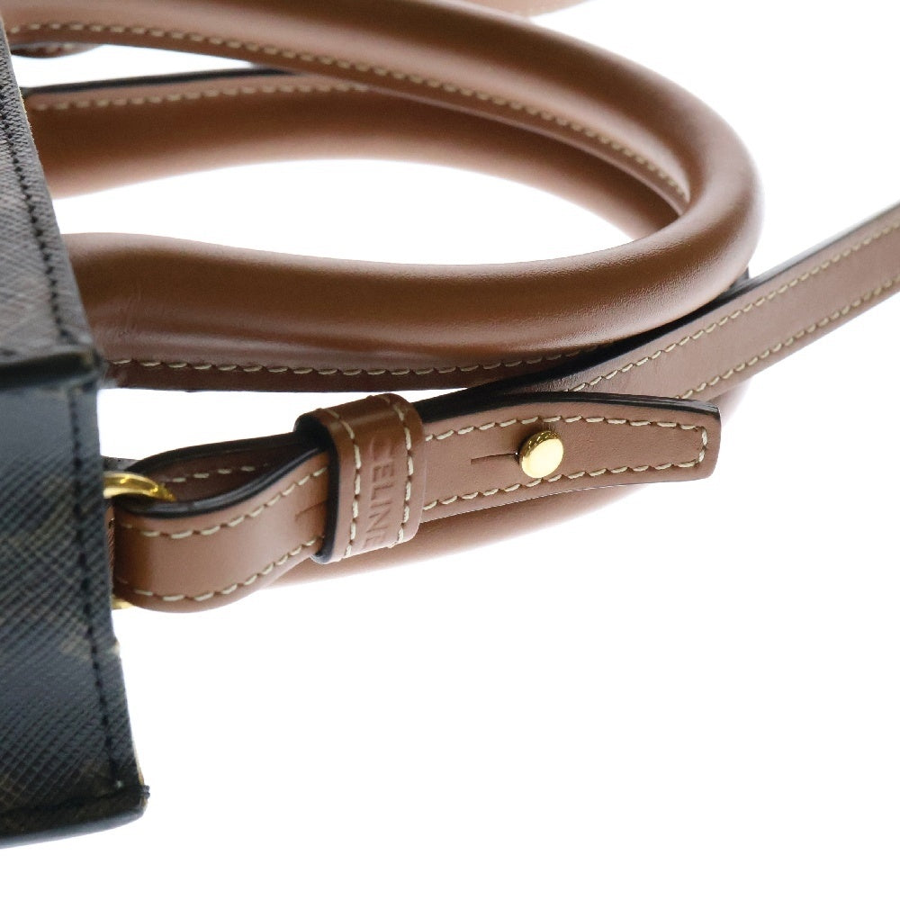 CELINE(セリーヌ) トリオンフ ミニバーティカルカバ ショルダーバッグ ブラウン PVCレザー