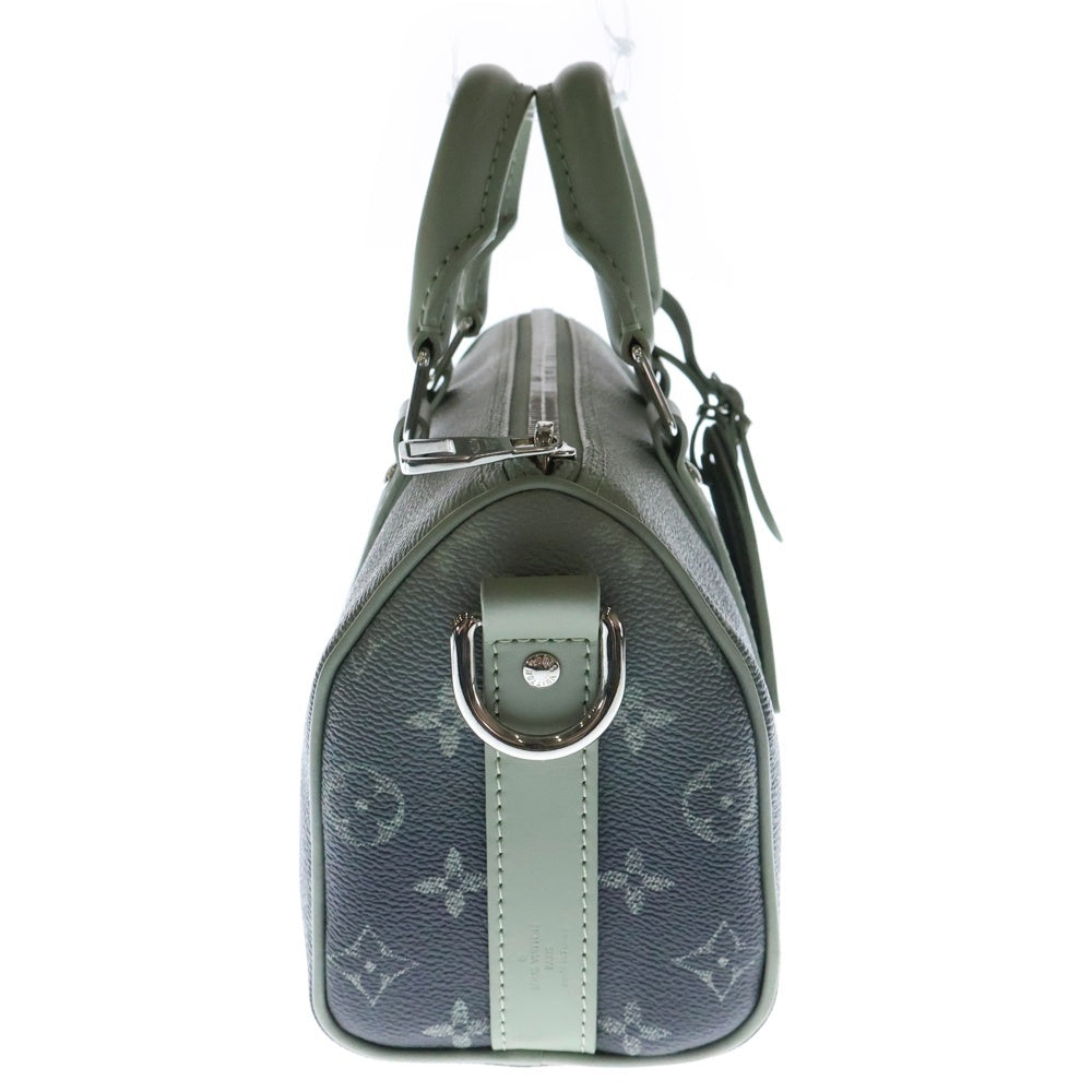 LOUIS VUITTON(ルイヴィトン) モノグラム・グラディエント キャンバス キーポル・バンドリエール 25 2WAYバッグ ハンドバッグ ショルダーバッグ グリーン シルバー金具 レザー×PVC M11591