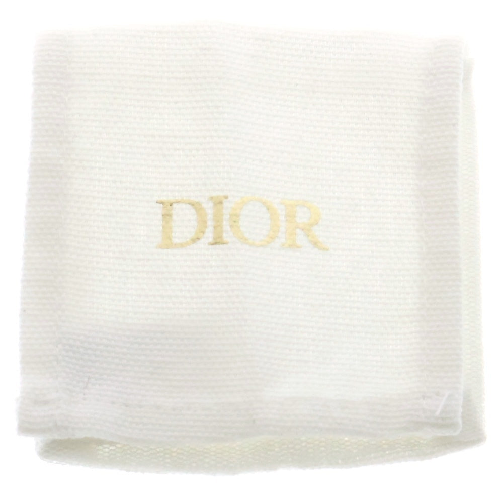 Christian Dior(クリスチャンディオール) CDロゴラインストーンリング 指輪 ハートモチーフ ゴールド×ピンク #49