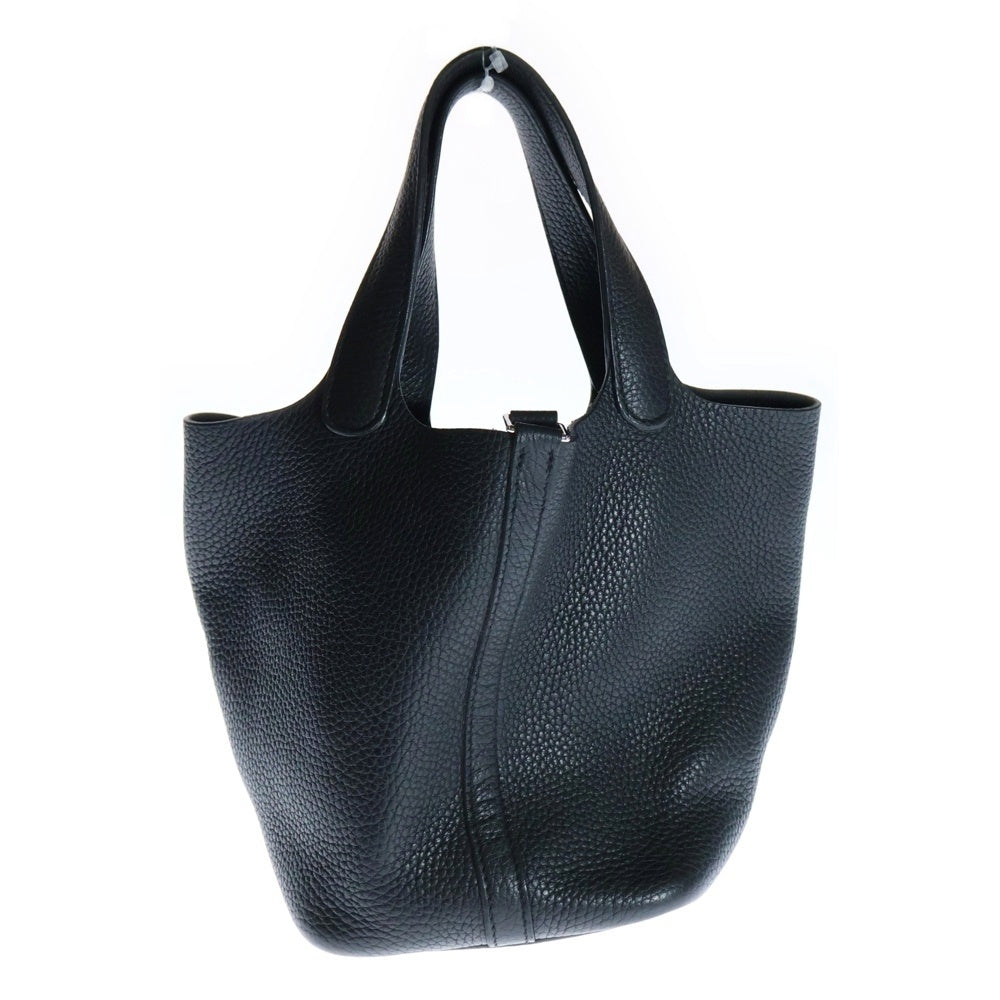 HERMES(エルメス) ピコタンロックPM トリヨンクレマンス ハンドバッグ シルバー金具 D刻印 ブラック