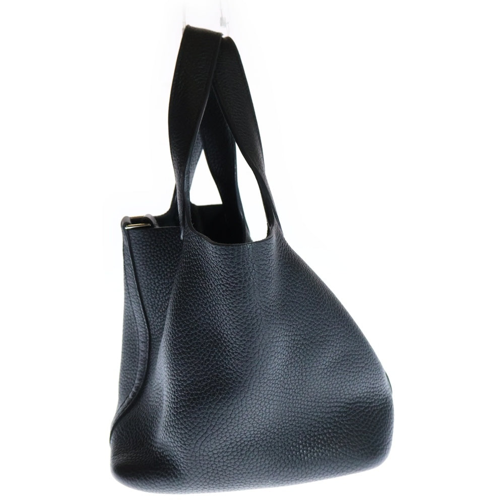 HERMES(エルメス) ピコタンロックPM トリヨンクレマンス ハンドバッグ シルバー金具 D刻印 ブラック
