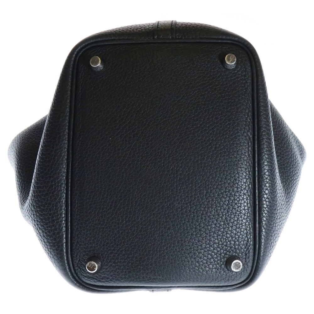 HERMES(エルメス) ピコタンロックPM トリヨンクレマンス ハンドバッグ シルバー金具 D刻印 ブラック