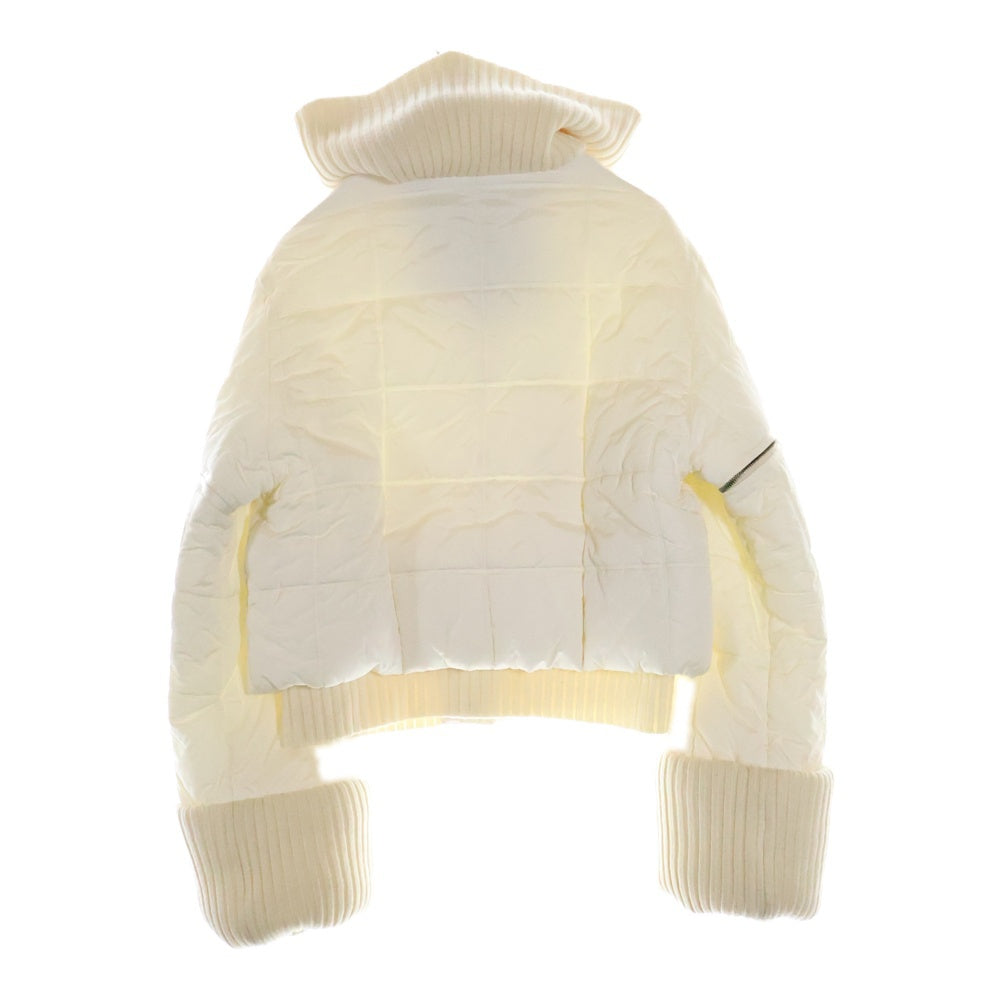 CHANEL(シャネル) スポーツライン ココマーク ニット切替 ショート丈ダウンジャケット ホワイト レディース 00A P16398W02678