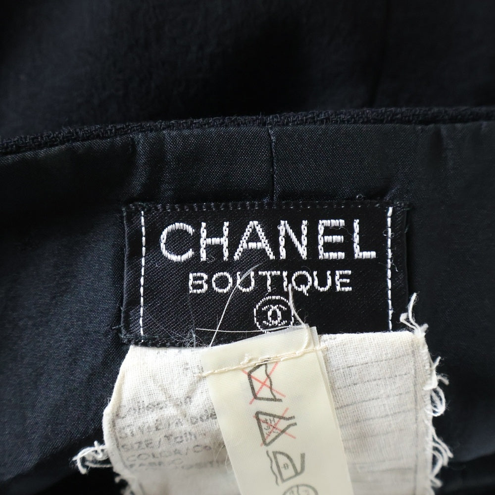 CHANEL(シャネル) バックジップ スカート ブラック レディース