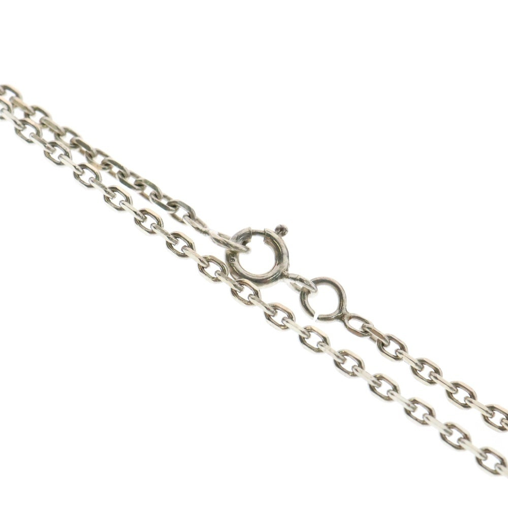 CHANEL(シャネル) カメリア フラワーモチーフ ペンダントトップ チェーンネックレス シルバー レディース
