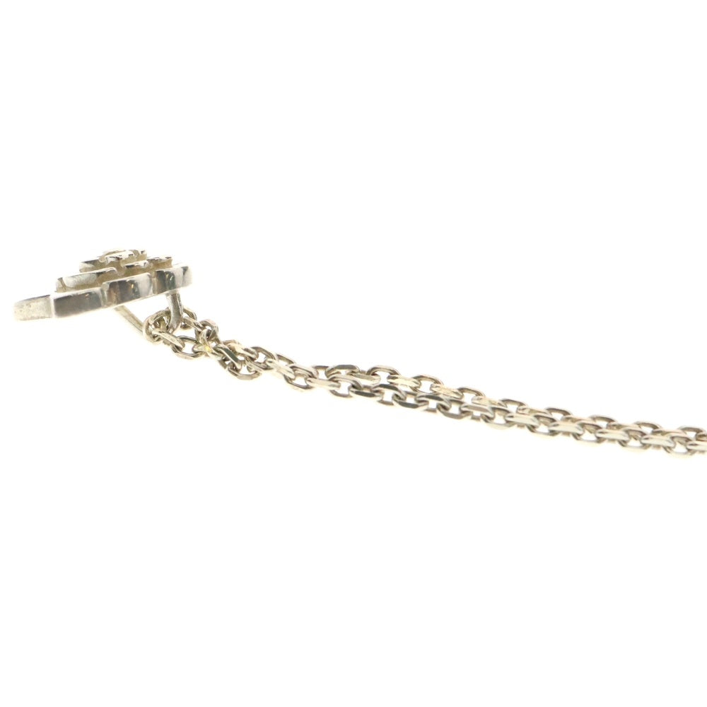 CHANEL(シャネル) カメリア フラワーモチーフ ペンダントトップ チェーンネックレス シルバー レディース