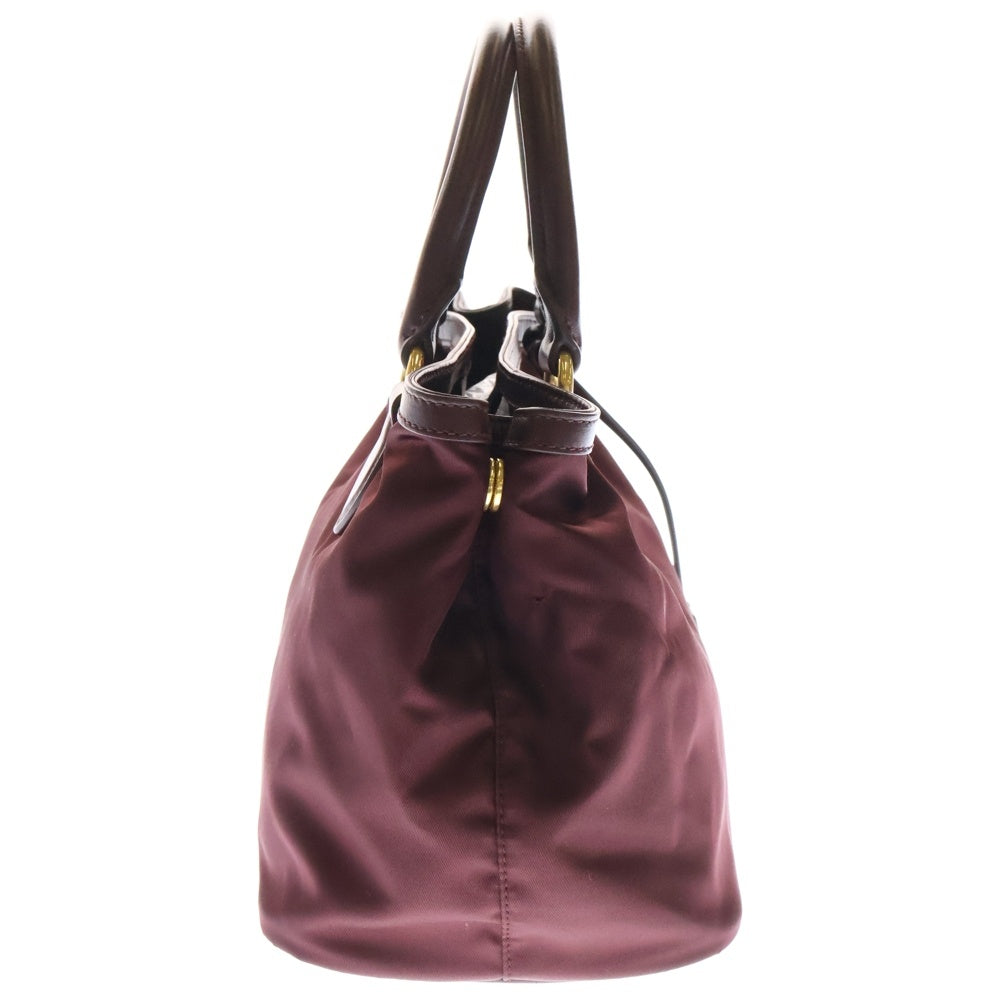 PRADA(プラダ) テスート 2WAY ハンドバッグ ショルダーバッグ レッド ナイロン