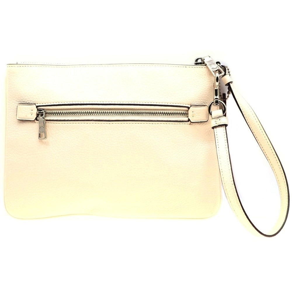 COACH(コーチ) スターウォーズコラボ セカンドバッグ ポーチ ケース ホワイト レザー シルバー金具 F89166