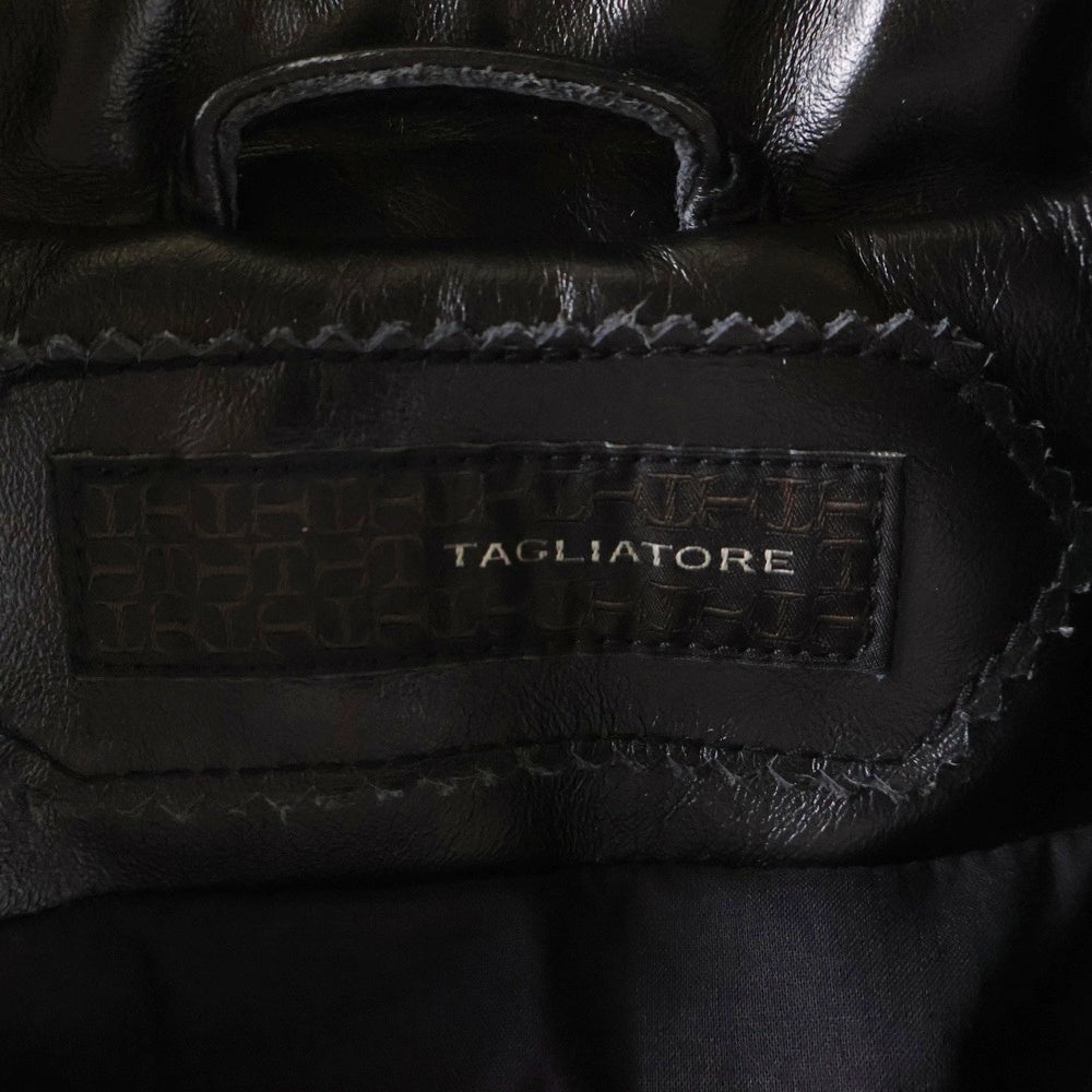 TAGLIATORE(タリアトーレ) レザージャケット ダブルライダース ブラック 50 メンズ