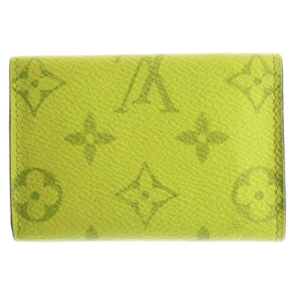 LOUIS VUITTON(ルイヴィトン) タイガラマ コンパクトウォレット コインケース 三つ折り財布 イエロー シルバー金具 PVC M67629