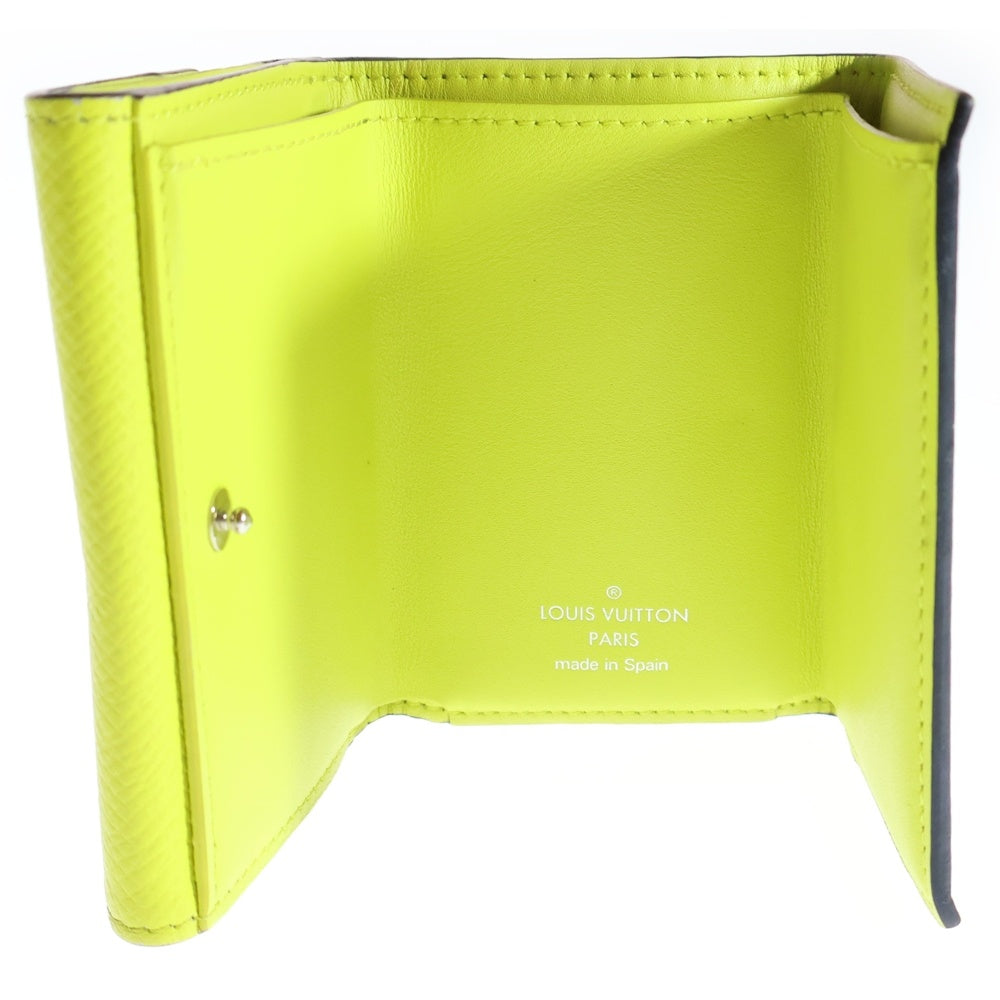 LOUIS VUITTON(ルイヴィトン) タイガラマ コンパクトウォレット コインケース 三つ折り財布 イエロー シルバー金具 PVC M67629