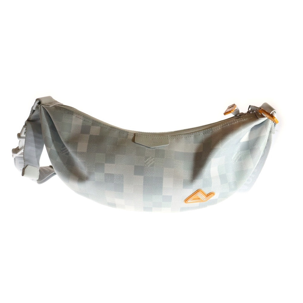 LOUIS VUITTON(ルイヴィトン) ダモフラージュ・スノー キャンバス ハマックバッグMM ショルダーバッグ ボディバッグ グレー PVCレザー RFID M12718